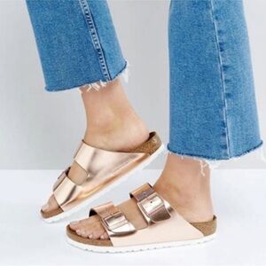 Birkenstock Arizona Metallic Copper